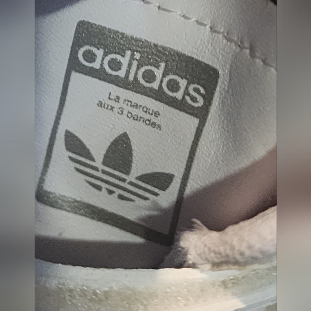Adidas Superstar Crib Pre Walker baby girl shoes in white Iridescent - Picture 8 of 12